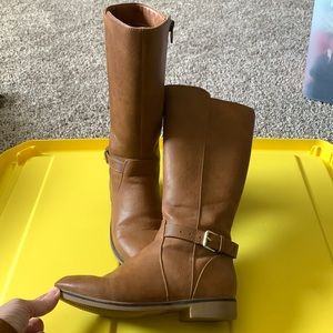 Little girls riding boots